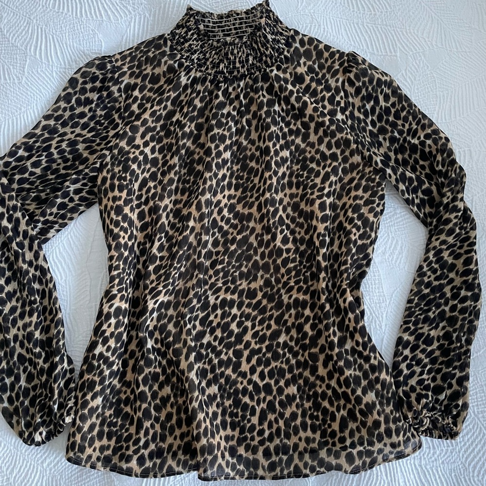 J.Crew leopard top. Size XXS (runs large)